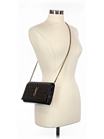 Saint Laurent Leather Cassandre Wallet On Chain (view 2)