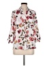 Fortune + Ivy 100% Polyester Floral Ivory 3/4 Sleeve Blouse Size M - photo 1