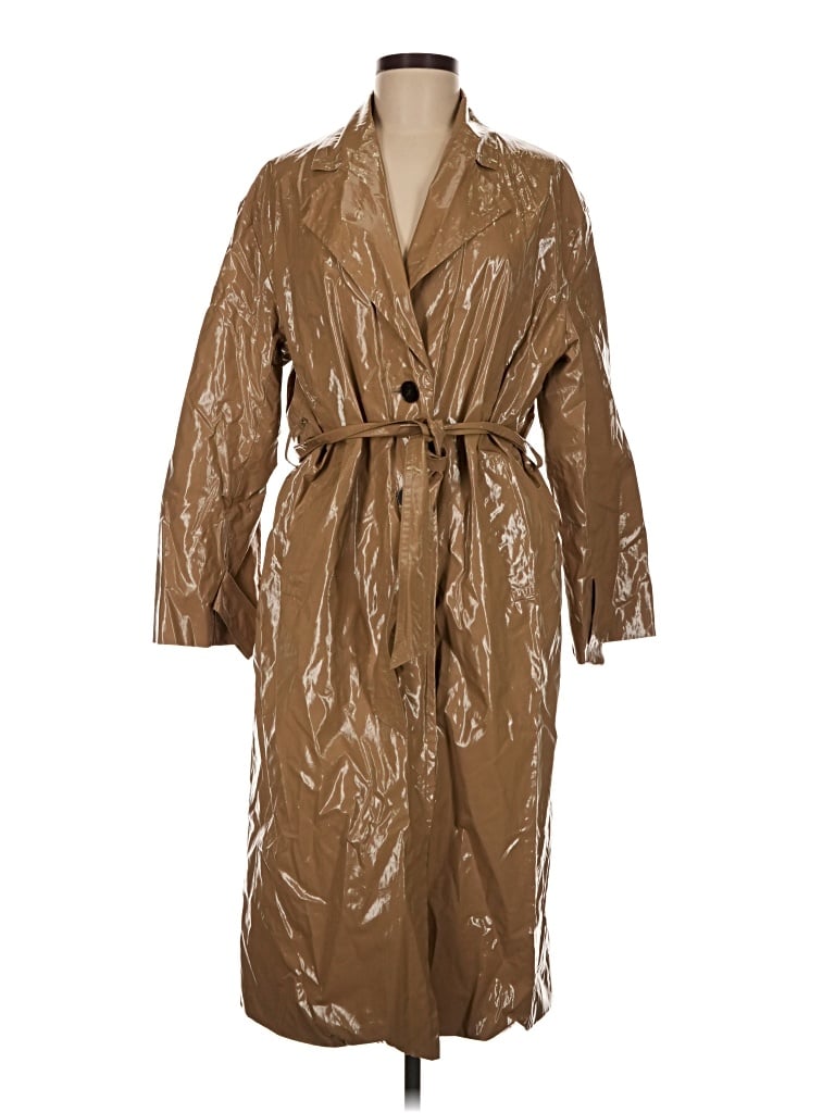 Pre-owned Ba&sh Trenchcoat In Brown