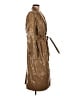 BA&SH 100% Polyurethane Brown Trenchcoat Size Med (2) - photo 4