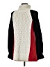 Talbots Color Block White Turtleneck Sweater Size M - photo 2