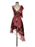 Keepsake 100% Polyester Floral Burgundy Cocktail Dress Size S - photo 1