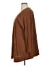 Terra & Sky 100% Polyester Brown Cardigan Size 0X - photo 5