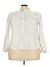 ELOQUII Elements Ivory Long Sleeve Blouse Size 22 - photo 1