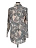 Chico's 100% Cotton Paisley Silver Long Sleeve Blouse Size Med (1) - photo 2