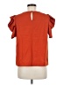Shein 100% Polyester Orange Short Sleeve Top Size 8 - 10 - photo 2