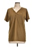 Anne Klein Brown Short Sleeve Top Size M - photo 1