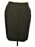 Doncaster Collection 100% Wool Solid Gray Wool Skirt Size 16 - photo 1