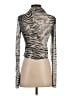Lioness Animal Print Silver Long Sleeve Top Size S - photo 2