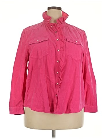 Sundance 3/4 Sleeve Button-Down Shirt (view 1)