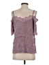 Easel 100% Polyester Purple 3/4 Sleeve Blouse Size S - photo 2