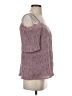 Easel 100% Polyester Purple 3/4 Sleeve Blouse Size S - photo 4