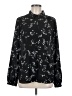 NYDJ 100% Polyester Black Long Sleeve Blouse Size M - photo 1