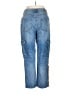 Johnny Was Solid Aztec Or Tribal Print Blue Jeans Size 32 waist - photo 2