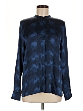 Vince. Long Sleeve Silk Top (view 1)