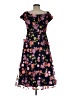 Xscape 100% Polyester Floral Blue Black Cocktail Dress Size 6 - photo 2
