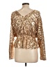 Endless Rose 100% Polyester Gold Long Sleeve Top Size L - photo 2