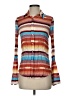 STETSON 100% Rayon Stripes Orange Long Sleeve Button-Down Shirt Size S - photo 1