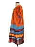 Unbranded Graphic Orange Casual Dress Size S - photo 5