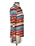 STETSON 100% Rayon Stripes Orange Long Sleeve Button-Down Shirt Size S - photo 4