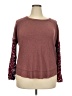 Knox Rose Tweed Burgundy Pullover Sweater Size XXL - photo 1