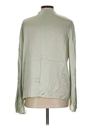 Vince. Long Sleeve Silk Top (view 2)