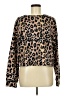 Zara Basic Animal Print Brown Pullover Sweater Size M - photo 1