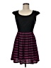 Unbranded 100% Polyester Plaid Purple Casual Dress Size M - photo 1