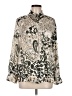 Zara Paisley Ivory Long Sleeve Blouse Size M - photo 1