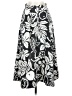 Unbranded Print Black Casual Skirt Size 26 waist (estimated) - photo 1