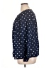 Talbots 100% Cotton Polka Dots Blue Long Sleeve Blouse Size XL - photo 5