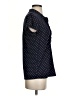 Aria Polka Dots Blue Short Sleeve Blouse Size S - photo 4