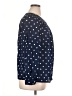 Talbots 100% Cotton Polka Dots Blue Long Sleeve Blouse Size XL - photo 4