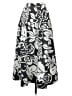 Unbranded Print Black Casual Skirt Size 26 waist (estimated) - photo 2