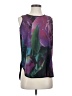 Vida Floral Purple Sleeveless Blouse Size S - photo 1