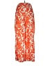 Unbranded 100% Polyester Print Orange Casual Pants Size L - photo 1