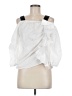 Pinko 100% Cotton White Sleeveless Blouse Size 6 - photo 1