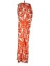 Unbranded 100% Polyester Print Orange Casual Pants Size L - photo 5