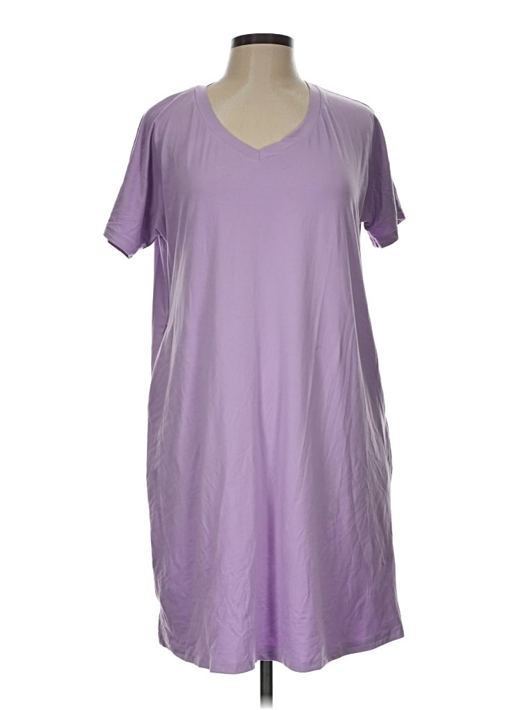 Pre-owned Ekouaer Casual Dress In Purple