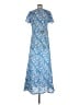 Roller Rabbit 100% Cotton Paisley Blue Casual Dress Size M (estimated) - photo 2