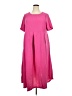 Unbranded 100% Polyester Solid Pink Casual Dress Size XXL - photo 1