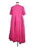 Unbranded 100% Polyester Solid Pink Casual Dress Size XXL - photo 2