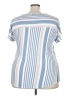 Corvia Blue Short Sleeve Blouse Size 3X - photo 2