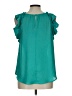 Blu Pepper 100% Polyester Teal Sleeveless Blouse Size L - photo 2