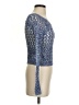 Mudd 100% Cotton Metallic Blue Pullover Sweater Size XS - photo 4