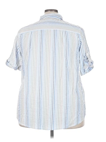 Woman Within Short Sleeve Button-Down Shirt (view 2)