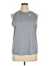 Nike 100% Polyester Silver Active Tank Size XL - photo 1