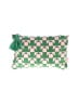 Ipsy Houndstooth Green Makeup Bag One size - photo 1