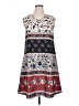 Unbranded Print Gray Casual Dress Size XL - photo 1