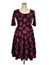 Lularoe Hearts Red Casual Dress Size 2X (3XL) - photo 1